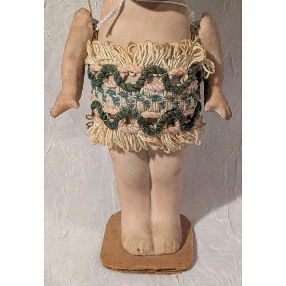 Bisque Kewpie Style Doll Google Side Eyes Flapper Japan Articulated Arms 8" Vtg - Picture 7 of 16